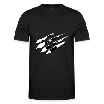 Corsica Flag Corsica Flag Corsica Corsica - Men's Functional T-Shirt - black - Front - AI Model Male 178 dark (178cm)
