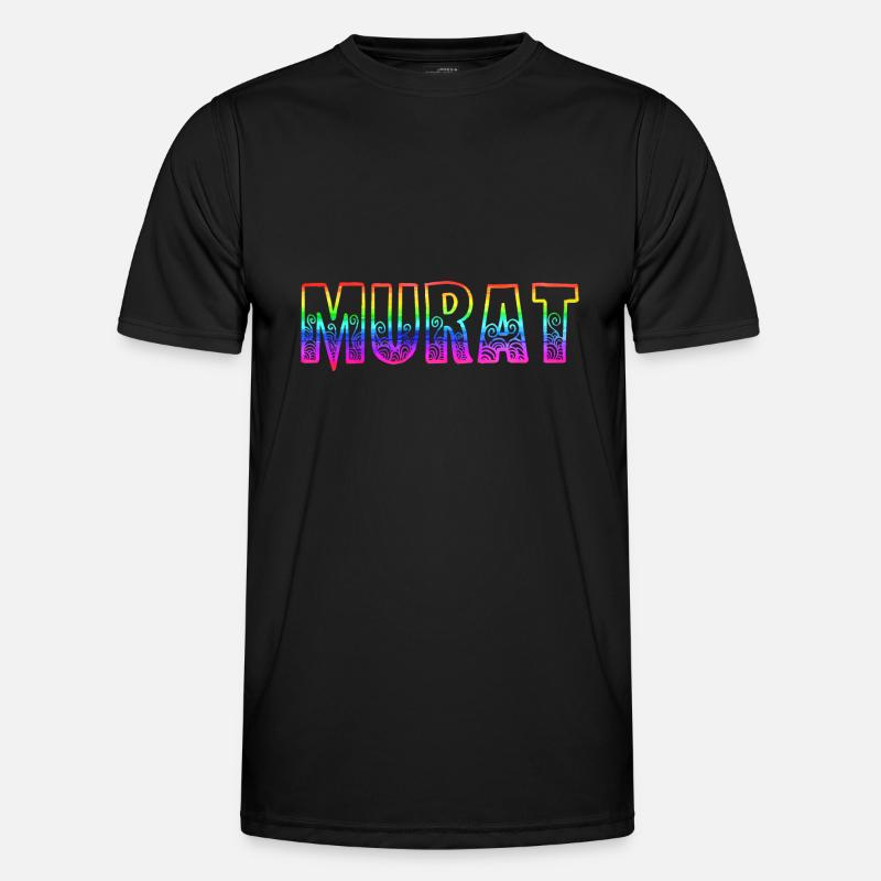 murat rs regenbogen - Männer Funktions-T-Shirt - Schwarz