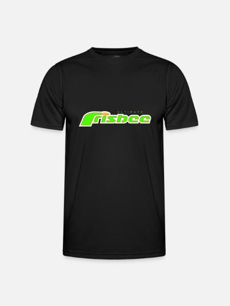 ultimate frisbee green - Männer Funktions-T-Shirt - Schwarz