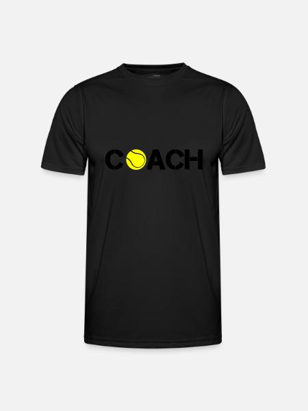 Tennis Coach - Men's Functional T-Shirt - black