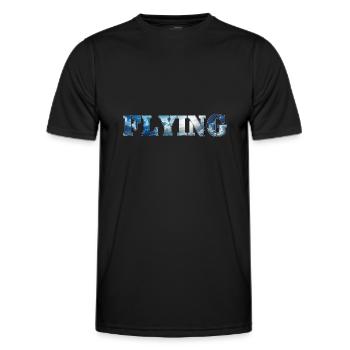 Flying - Men's Functional T-Shirt - black - Front - AI Model Male 178 dark (178cm)