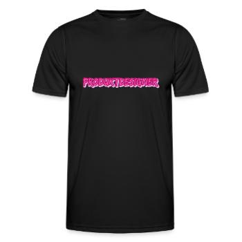 Produktdesigner als Job - Männer Funktions-T-Shirt - Schwarz - Vorne - AI Model Male 178 dark (178cm)