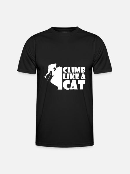 Climbing Mountaineering Climbers - Men's Functional T-Shirt - black