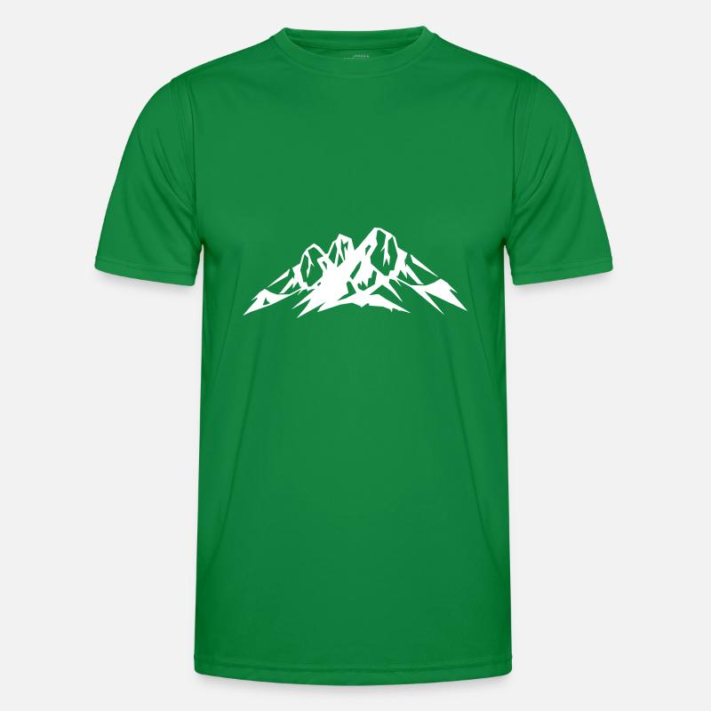 Berge Icon Männer Funktions-T-Shirt