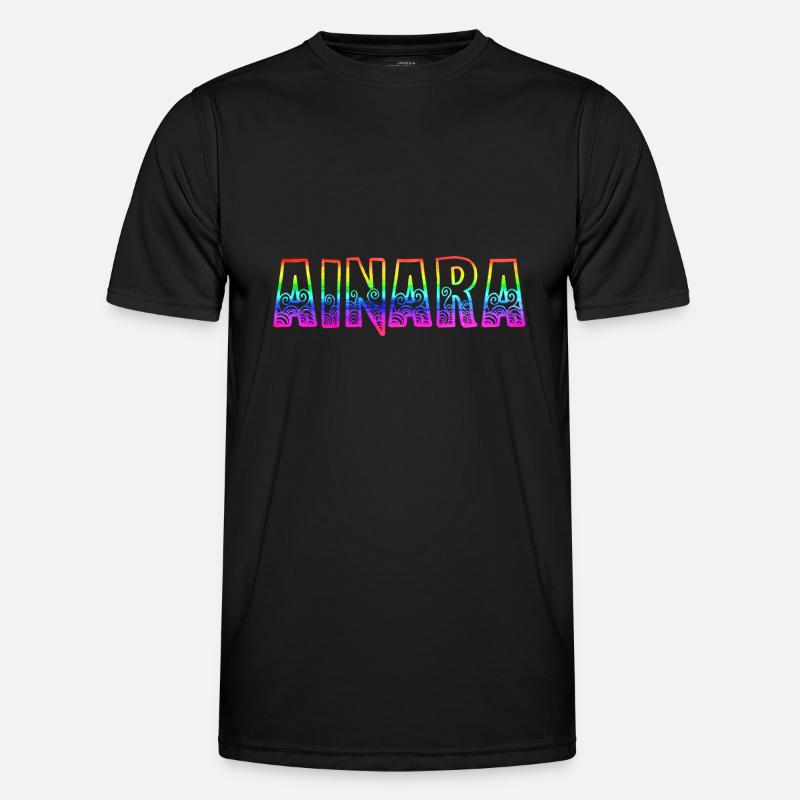ainara rs rainbow - Men's Functional T-Shirt - black