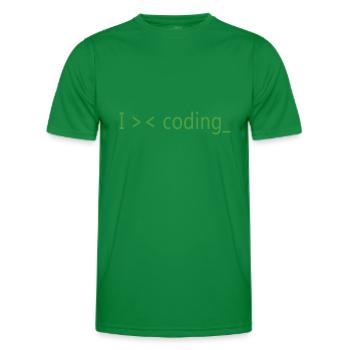 Ich liebe es, Programmierer zu programmieren - Männer Funktions-T-Shirt - Kelly Green - Vorne - AI Model Male 178 dark (178cm)
