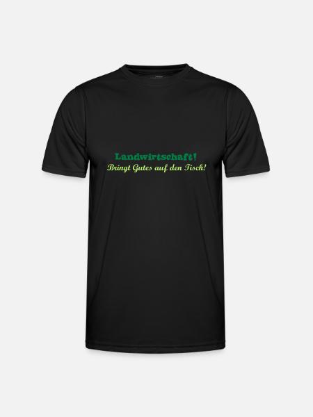 Landwirtschaft - Männer Funktions-T-Shirt - Schwarz