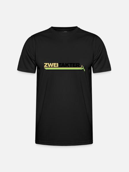zweitakter_claim - Männer Funktions-T-Shirt - Schwarz