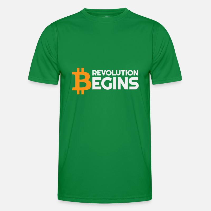Révolution commence Bitcoin crypto T-shirt sport Homme