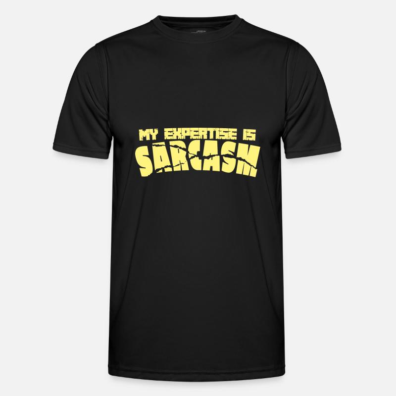 Sarkasmus-Experte - Männer Funktions-T-Shirt - Schwarz