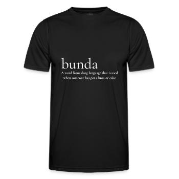 BUNDA - T-shirt sport Homme - noir - Devant - AI Model Male 178 dark (178cm)