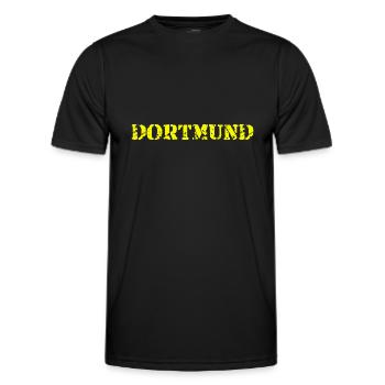 Dortmund Slogan - Ruhrpott - Deutschland - Männer Funktions-T-Shirt - Schwarz - Vorne - AI Model Male 178 dark (178cm)
