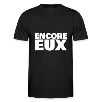 encore eux - T-shirt sport Homme - noir - Devant - AI Model Male 178 dark (178cm)