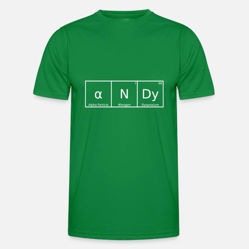 Andy Surname First Name Chemistry Periodic Table Elements Men's Functional T-Shirt