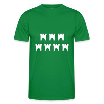 Siebenbürger Burgen - Männer Funktions-T-Shirt - Kelly Green - Vorne - AI Model Male 178 dark (178cm)