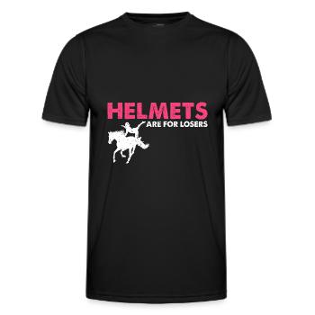 Voltigieren Akrobatik Design und Reitsport Pferd - Männer Funktions-T-Shirt - Schwarz - Vorne - AI Model Male 178 dark (178cm)