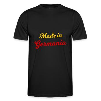 Made in Germania - Männer Funktions-T-Shirt - Schwarz - Vorne - AI Model Male 178 dark (178cm)