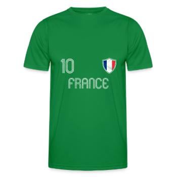 Frankreich Fußball Mannschaft - Männer Funktions-T-Shirt - Kelly Green - Vorne - AI Model Male 178 dark (178cm)