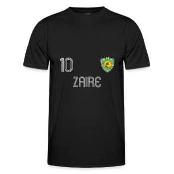 Zaire Fußball Mannschaft - Männer Funktions-T-Shirt - Schwarz - Vorne - AI Model Male 178 dark (178cm)