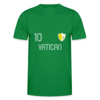 Équipe de football du Vatican - T-shirt sport Homme - vert - Devant - AI Model Male 178 dark (178cm)
