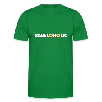 Bagel Spruch Geschenk - Männer Funktions-T-Shirt - Kelly Green - Vorne - AI Model Male 178 dark (178cm)