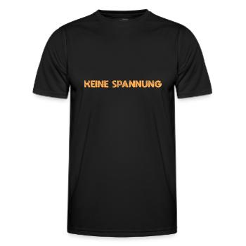 Keine Spannung, Kein Abenteuer - Männer Funktions-T-Shirt - Schwarz - Vorne - AI Model Male 178 dark (178cm)