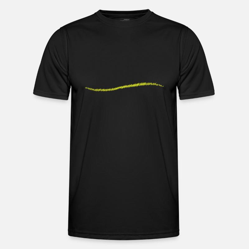 scribbled line | scribbled line - Men's Functional T-Shirt - black