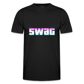 swag SWAG Swag - Männer Funktions-T-Shirt - Schwarz - Vorne - AI Model Male 178 dark (178cm)