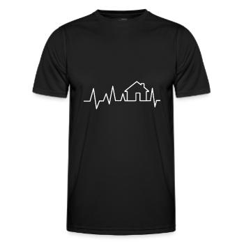 Puls maître d’ouvrage cadeau maison construction - T-shirt sport Homme - noir - Devant - AI Model Male 178 dark (178cm)