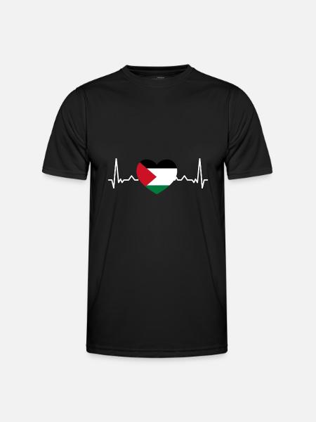Gaza Strip Palestine Palestinian Flag - Men's Functional T-Shirt - black