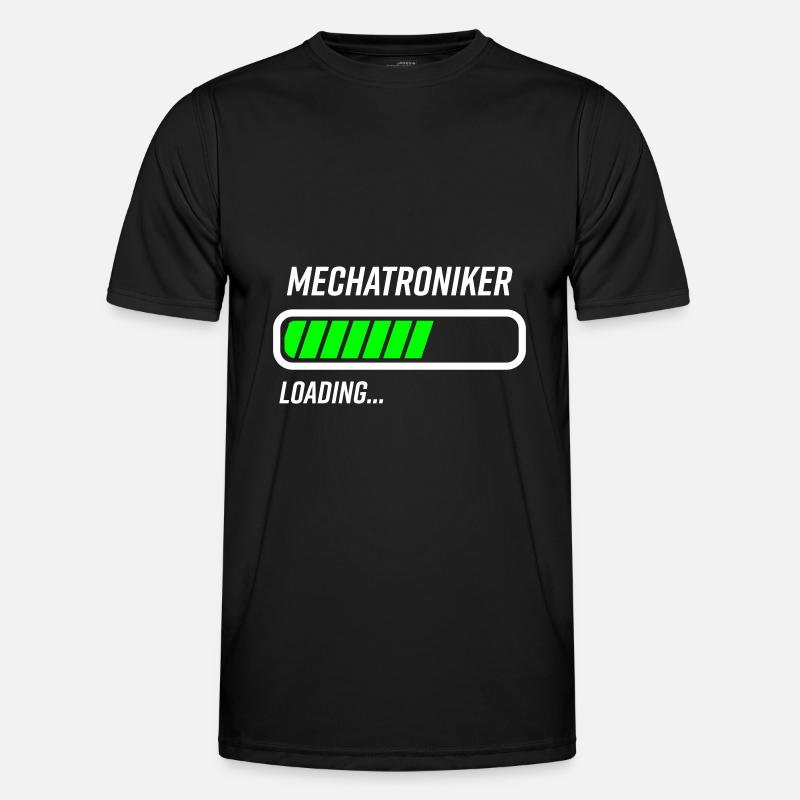 Mechatroniker Loading Ladebalken - Männer Funktions-T-Shirt - Schwarz