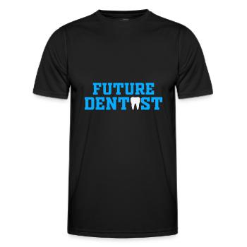 Futur dentiste école orthodontiste assist - T-shirt sport Homme - noir - Devant - AI Model Male 178 dark (178cm)