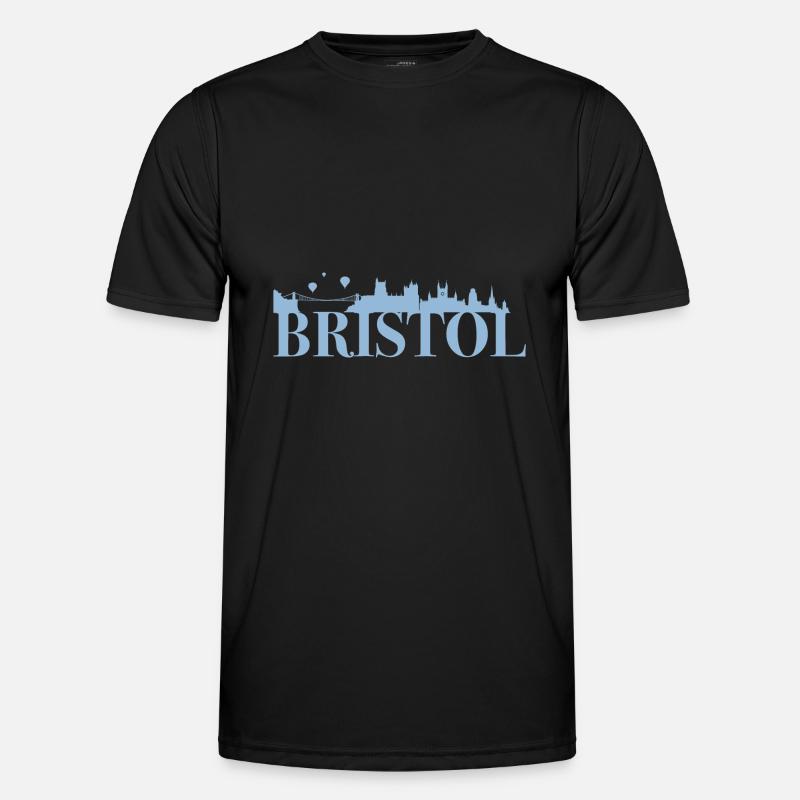 Bristol Angleterre capitale Skyline UK T-shirt sport Homme