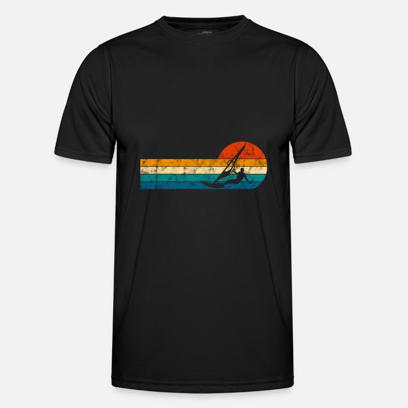 Windsurffer Surf sur Windsurf Retro T-shirt sport Homme