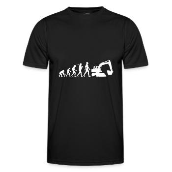 Pelleteuse Evolution Silhouette Cadeau - T-shirt sport Homme - noir - Devant - AI Model Male 178 dark (178cm)