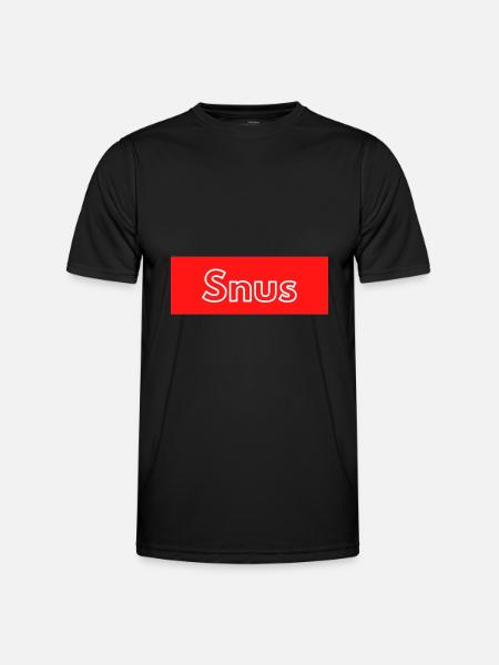 Snus Suède Tabac Nicotine - T-shirt sport Homme - noir