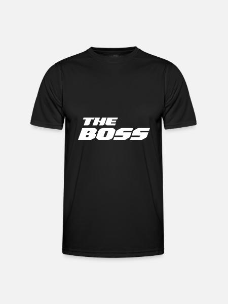 DER CHEF - Männer Funktions-T-Shirt - Schwarz