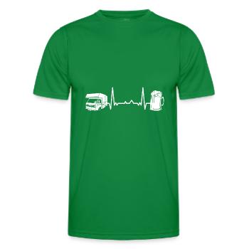 Wohnwagen Wohnmobil Caravan Camper - Männer Funktions-T-Shirt - Kelly Green - Vorne - AI Model Male 178 dark (178cm)