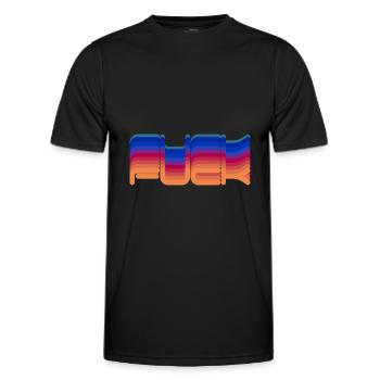 FUCK - Männer Funktions-T-Shirt - Schwarz - Vorne - AI Model Male 178 dark (178cm)