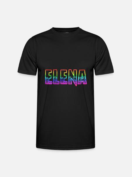 elena rs rainbow - Men's Functional T-Shirt - black