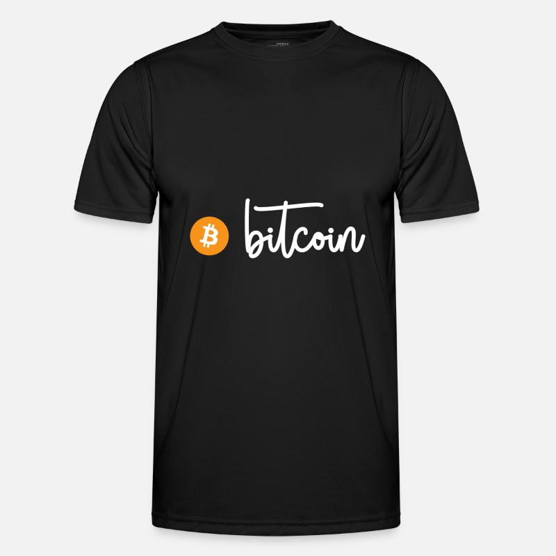 Bitcoin (Bitcoin) - Männer Funktions-T-Shirt - Schwarz