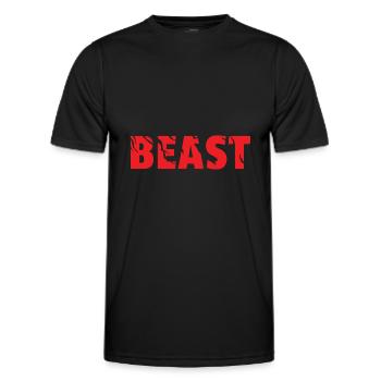 Lass das Biest im Inneren los! - Männer Funktions-T-Shirt - Schwarz - Vorne - AI Model Male 178 dark (178cm)