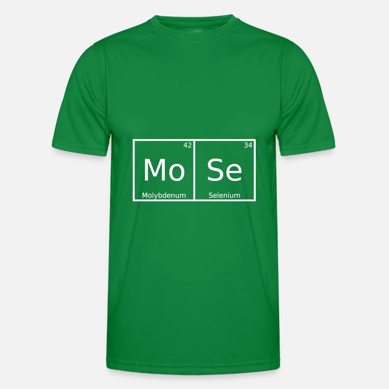 Moses Name First Name Chemistry Periodic Table Elements Men's Functional T-Shirt