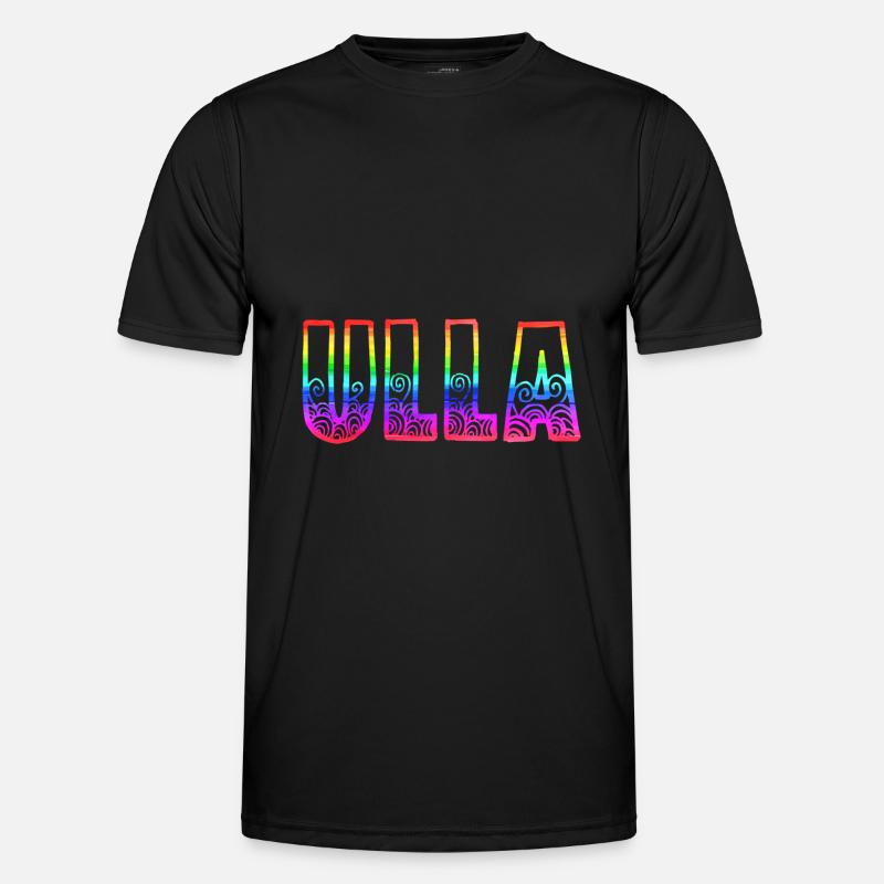 ulla rs regenbogen - Männer Funktions-T-Shirt - Schwarz