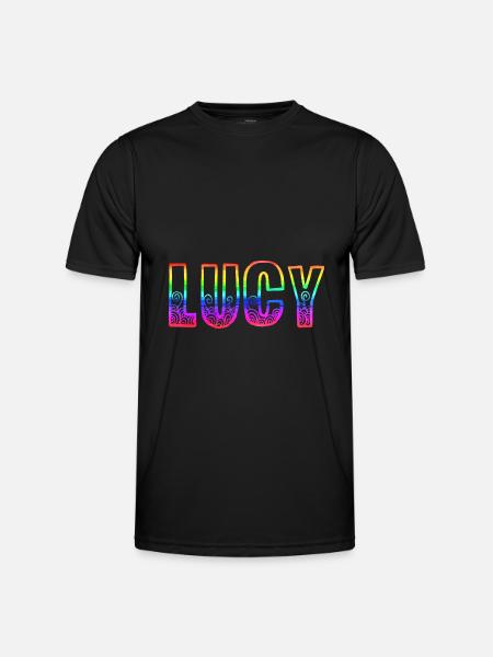 lucy rs rainbow - Men's Functional T-Shirt - black
