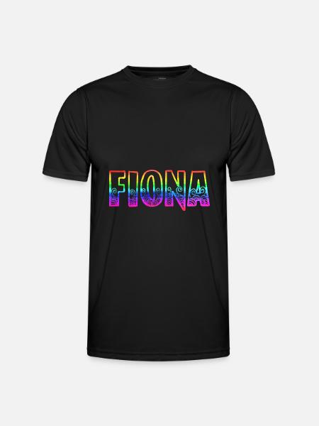 fiona rs regenbogen - Männer Funktions-T-Shirt - Schwarz