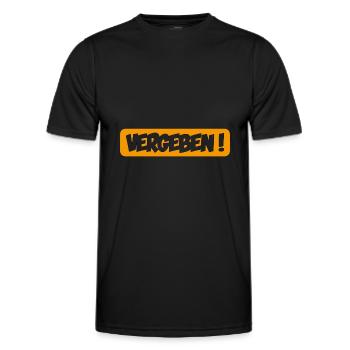 Ich bin Vergeben - Männer Funktions-T-Shirt - Schwarz - Vorne - AI Model Male 178 dark (178cm)