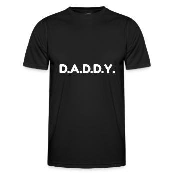 Daddy - Men's Functional T-Shirt - black - Front - AI Model Male 178 dark (178cm)