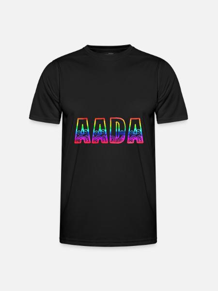 aada rs regenbogen - Männer Funktions-T-Shirt - Schwarz