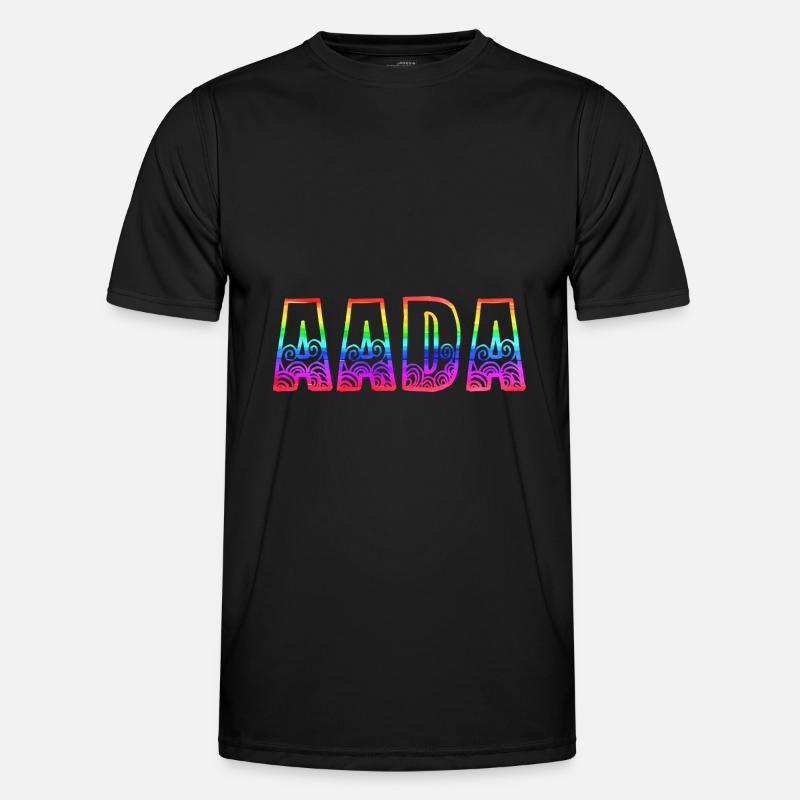 aada rs rainbow - Men's Functional T-Shirt - black